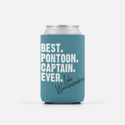 Alternative view of Best Pontoon Captain Ever -- on Lake Winnipesaukee Can Koozie, Can Cozy