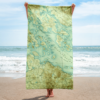 Winnipesaukee Beach Towel, Vintage Map