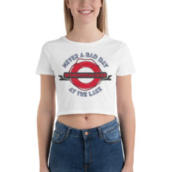 Never a bad day at the lake! Lake Winnipesaukee women’s Crop Tee