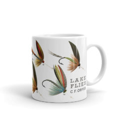 Alternative view of Lake Flies - Orvis Fly Illustration Mug