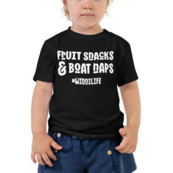 Alternative view of Fruit snacks and boat naps - that is #winnilife for you! Toddler Short Sleeve Tee