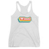 Women's Racerback Tank, Rainbow Winni logo