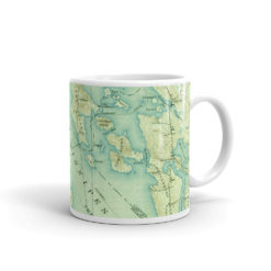 Alternative view of Vintage Winnipesaukee Map Mug, 11oz