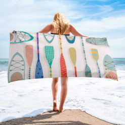 Kayak SUP Paddles, Colorful beach towel
