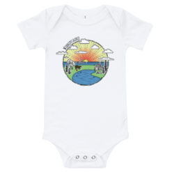 Alternative view of Baby's Winnipesaukee Onesie