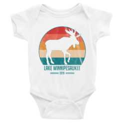 Lake Winnipesaukee with Moose, Infant Bodysuit